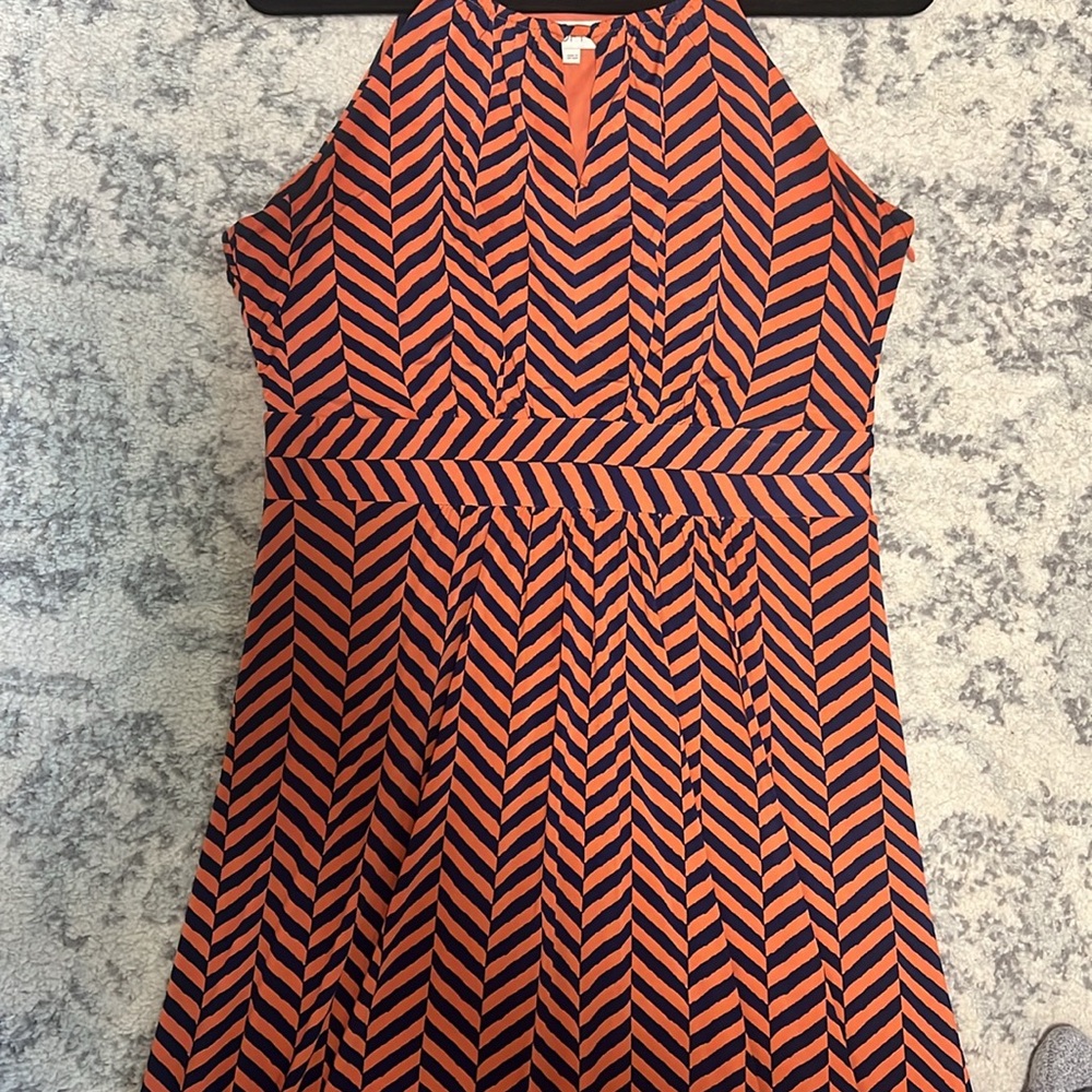 Loft Chevron Maxi Dress size M - Picture 2 of 5